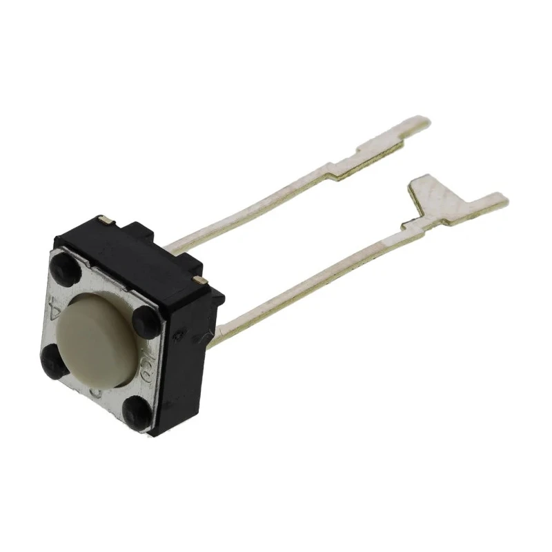 Omron Grey Tactile Switch Plunger 0.9 mm SPST 50mA 24 V dc Through Hole B3F-6000
