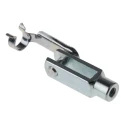 RS PRO Steel Clevis with M5 x 0.8 Rod Connection Thread, 36mm Length, 10mm Width, Ball Diameter 5mm, Zinc Plated 312-0185