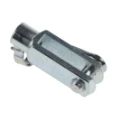 RS PRO Steel Clevis with M5 x 0.8 Rod Connection Thread, 36mm Length, 10mm Width, Ball Diameter 5mm, Zinc Plated 312-0185