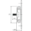 Accuride Mild Steel Linear Slides 937 mm Stroke Length DZ0115-0100RS