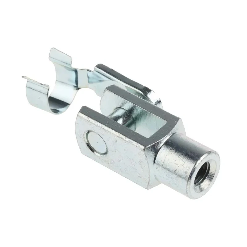 RS PRO Steel Clevis M10 x 1.5 Thread, 52mm Length x 20mm Width Zinc Plated 312-0214