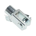 RS PRO Steel Clevis M10 x 1.5 Thread, 52mm Length x 20mm Width Zinc Plated 312-0214
