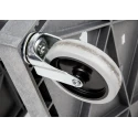 RS PRO 3 Shelf Polyethylene Castor Trolley 150 kg Load Capacity, 670 mm Length, 460 mm Width, Rubber Wheel Castors 444-2391