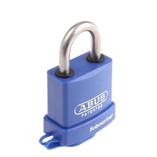 ABUS Keyed Stainless Steel Heavy Duty Padlock Weatherproof, 8 mm Shackle Diameter, 27.5 mm Length, 56.5 mm Width 83WPIB/53