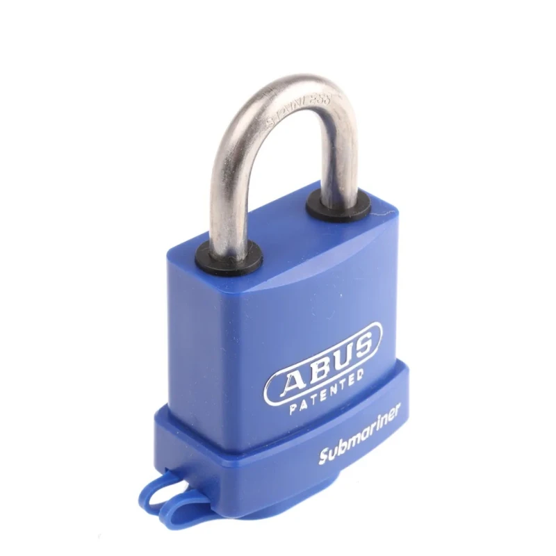 ABUS Keyed Stainless Steel Heavy Duty Padlock Weatherproof, 8 mm Shackle Diameter, 27.5 mm Length, 56.5 mm Width 83WPIB/53