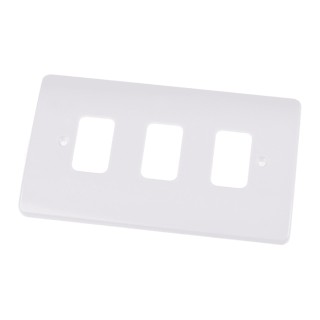 MK Electric White 3 Gang Light Switch Cover K3633 WHI