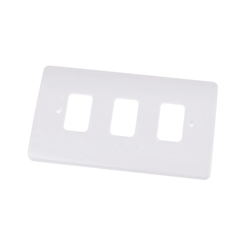 MK Electric White 3 Gang Light Switch Cover K3633 WHI