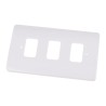 MK Electric White 3 Gang Light Switch Cover K3633 WHI