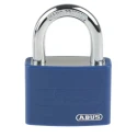 ABUS Aluminium Steel Safety Padlock Weatherproof 6.5 mm Shackle Diameter 43mm Body Keyed Padlock 50867- T65AL/40 Blue