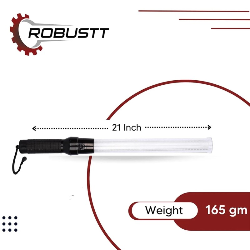 Buy Robustt 21inch Non-Rechargeable Traffic Baton (Pack of 10)