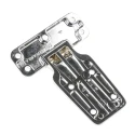 Steinbach & Vollman Zinc Tee Hinge with Fixed Pin, Screw Fixing, 80 mm Length x 110.5 mm Width x 15 mm Thickness 3.50.0139.0