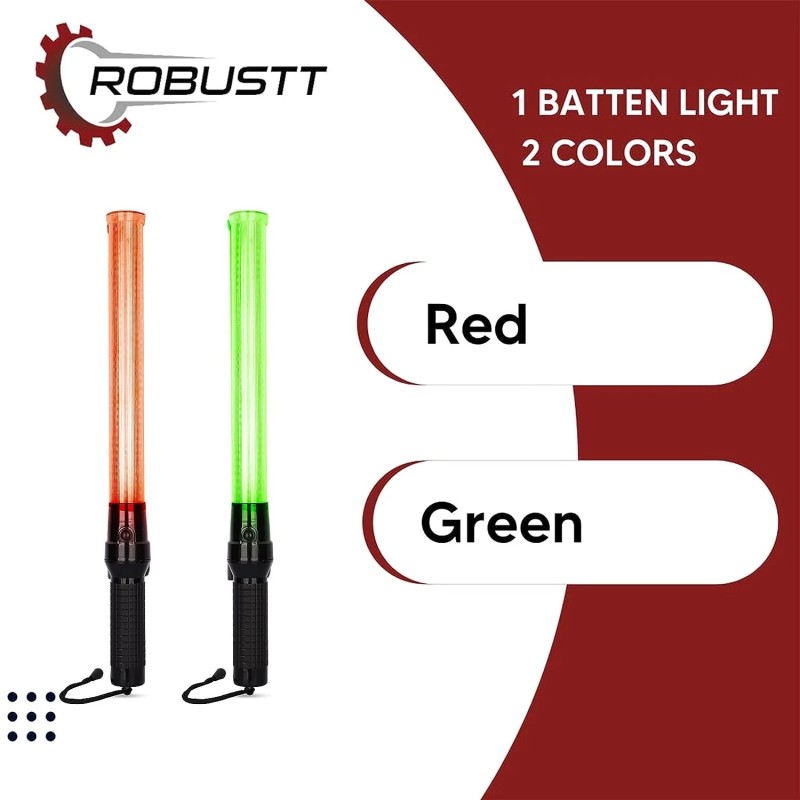 Buy Robustt 21inch Non-Rechargeable Traffic Baton (Pack of 10)