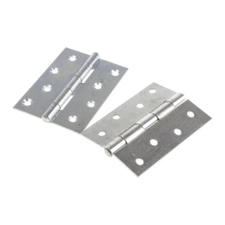 RS PRO Zinc Plated Steel Butt Hinge with Fixed Pin, Screw Fixing, 100 mm x 71 mm x 1.75 mm 436-5086