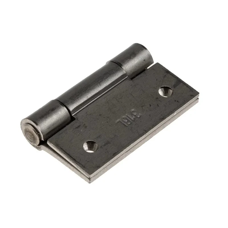 Pinet Stainless Steel Butt Hinge Screw Fixing 50mm x 50mm x 2mm 316 Grade 6mm Pin Diameter 448-5231