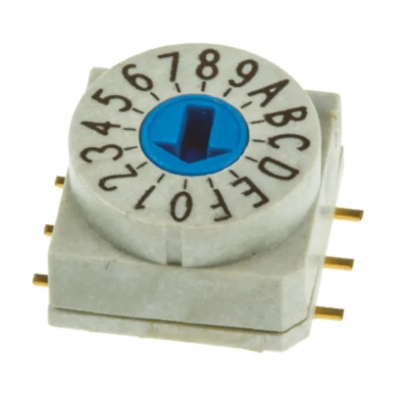 Wurth Elektronik Rotary Coded DIP Switch Surface Mount with Gull Wing Terminals WS-ROSV 428521320817