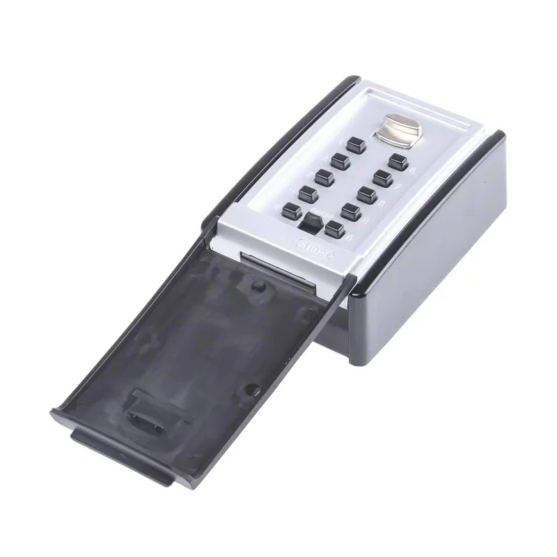 ABUS Key Lock Box with Push Button Lock, Solid Metal Housing, Wall Mount, 120mm x 120mm x 8mm 767