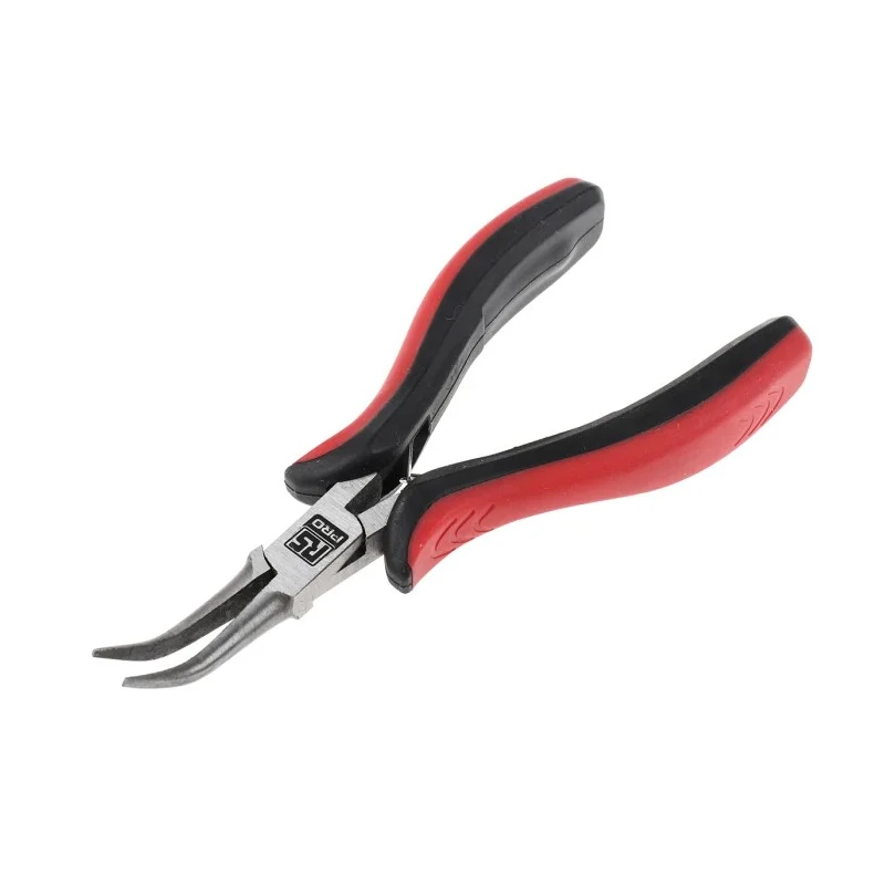RS PRO 1-Piece Long Nose Plier, 5.5in Overall, Ergonomic Handle, High Carbon Steel Polished Finish 847-3800