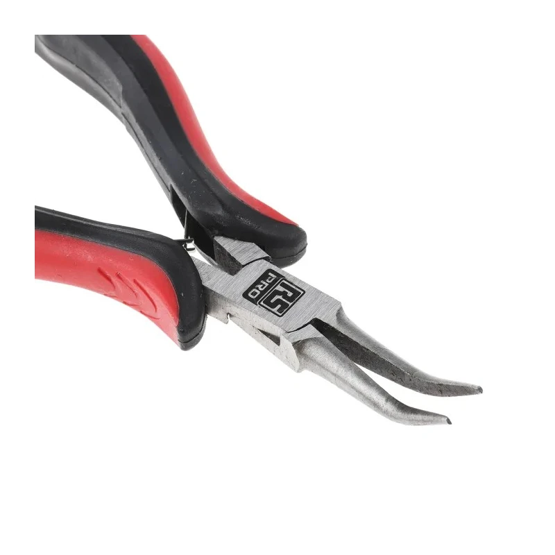 RS PRO 1-Piece Long Nose Plier, 5.5in Overall, Ergonomic Handle, High Carbon Steel Polished Finish 847-3800