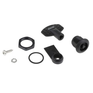 Elesa Black Polyamide Locking Latch 20 mm Panel-to-Tongue 22.5 mm Key Unlock 421401