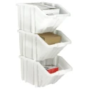 RS PRO 50L Red Polypropylene Recycle Bin, 345 mm x 400 mm x 635 mm 674-2422