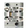 Huco Precision Flexible Aluminium Alloy Clamp Coupler with Stainless Steel Membrane 12.7 mm Bore 33.5 mm OD 40.1 466.33.3131