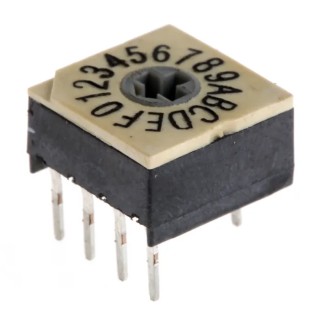 Hartmann Rotary Coded DIP Switch Through Hole P60A703