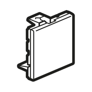 Legrand ABS Cable Trunking Accessory Blanking Plate White MOSAIC 24.5mm x 45mm 0 770 71