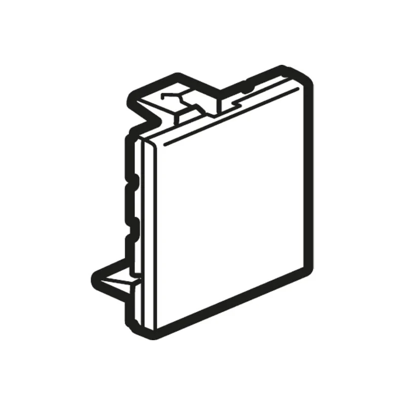 Legrand ABS Cable Trunking Accessory Blanking Plate White MOSAIC 24.5mm x 45mm 0 770 71