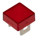 Saia-Burgess Red Square Push Button Lens for Use with Standard 16 mm Push Button Switches and Push Button Switch 463413-605