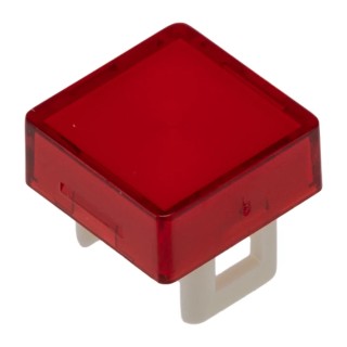 Saia-Burgess Red Square Push Button Lens for Use with Standard 16 mm Push Button Switches and Push Button Switch 463413-605