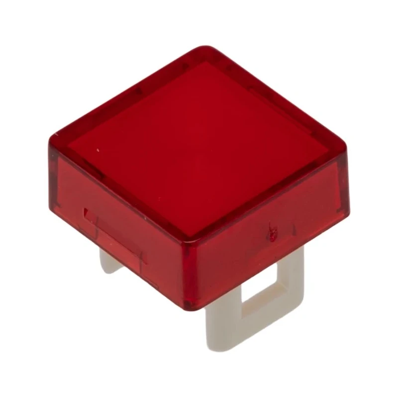 Saia-Burgess Red Square Push Button Lens for Use with Standard 16 mm Push Button Switches and Push Button Switch 463413-605