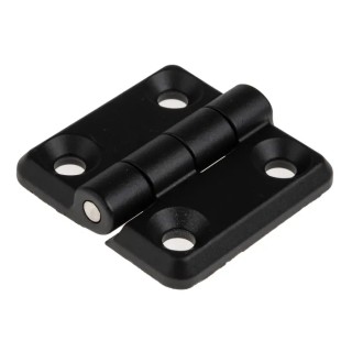 Southco Zinc Material Chrome Plated Black Powder Coated Butt Hinge 40mm x 40mm x 9mm 721-0743
