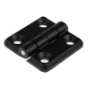 Southco Zinc Material Chrome Plated Black Powder Coated Butt Hinge 40mm x 40mm x 9mm 721-0743