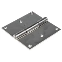 RS PRO Stainless Steel Piano Hinge with Fixed Pin, Screw Fixing, 100 mm x 100 mm x 2 mm 726-4074