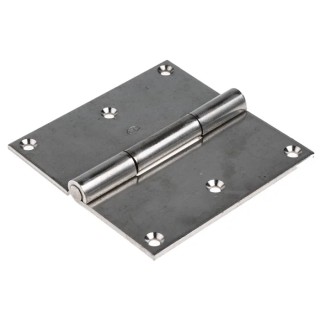 RS PRO Stainless Steel Piano Hinge with Fixed Pin, Screw Fixing, 100 mm x 100 mm x 2 mm 726-4074