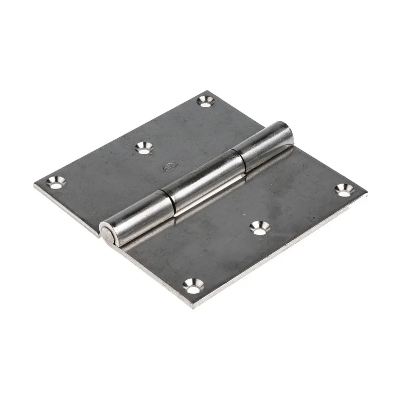 RS PRO Stainless Steel Piano Hinge with Fixed Pin, Screw Fixing, 100 mm x 100 mm x 2 mm 726-4074