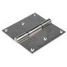 RS PRO Stainless Steel Piano Hinge with Fixed Pin, Screw Fixing, 100 mm x 100 mm x 2 mm 726-4074