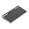 RS PRO Stainless Steel Piano Hinge with Fixed Pin, Screw Fixing, 100 mm x 100 mm x 2 mm 726-4074