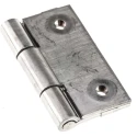 Pinet Stainless Steel Butt Hinge Screw Fixing 50 mm x 50 mm x 2 mm 726-4125