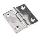 Pinet Stainless Steel Butt Hinge Screw Fixing 50 mm x 50 mm x 2 mm 726-4125