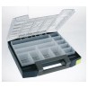 Raaco 13 Cell Blue Polypropylene Polycarbonate Compartment Box 55 mm x 298 mm x 284 mm 134804