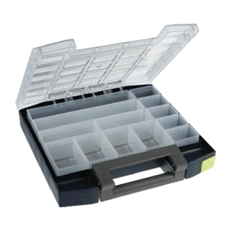 Raaco 13 Cell Blue Polypropylene Polycarbonate Compartment Box 55 mm x 298 mm x 284 mm 134804