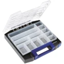 Raaco 13 Cell Blue Polypropylene Polycarbonate Compartment Box 55 mm x 298 mm x 284 mm 134804
