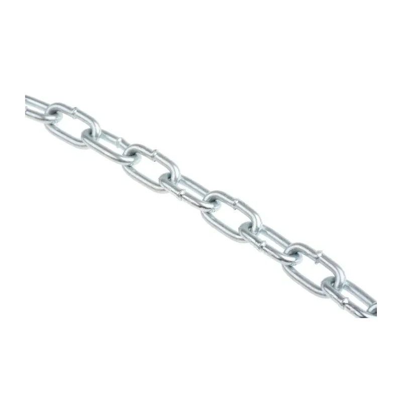 RS PRO Zinc Plated Steel Link Chain 10 m Length 14 mm Link Length Load Capacity 37 kg 752-408