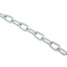 RS PRO Zinc Plated Steel Link Chain 10 m Length 14 mm Link Length Load Capacity 37 kg 752-408