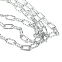 RS PRO Zinc Plated Steel Link Chain 10 m Length 14 mm Link Length Load Capacity 37 kg 752-408