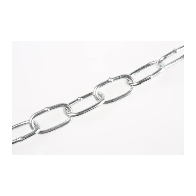 RS PRO Zinc Plated Steel Chain 10 m Length 21 mm Link Diameter 50 kg Load Capacity 752-436