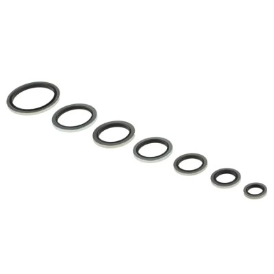 RS PRO Imperial Bonded Seal Kit Nitrile 114 Pieces Assorted Sizes United Kingdom 850-681