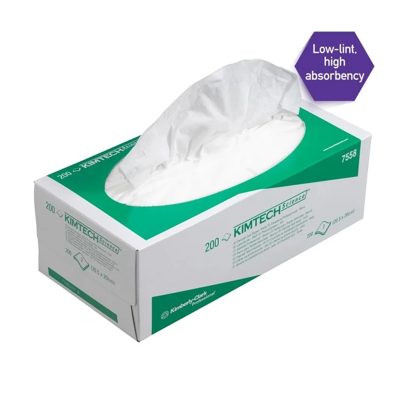 KIMTECH Wet Wipes Cleaning Cloth 20.5 cm x 20 cm Carton of 3000 Single Ply 7558