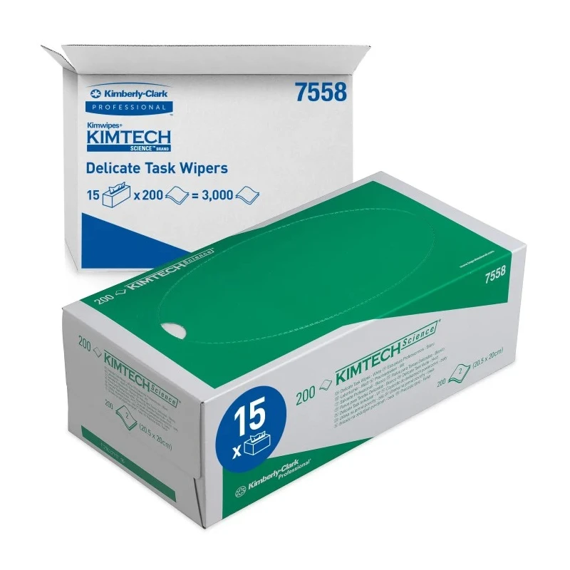 KIMTECH Wet Wipes Cleaning Cloth 20.5 cm x 20 cm Carton of 3000 Single Ply 7558